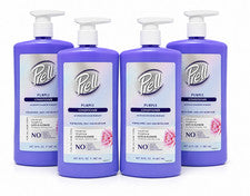 Paquete de 4 acondicionadores Prell púrpura tamaño valor 30 oz aroma limpio cuidado del cabello