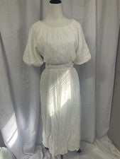 Moda Nova Mujer Blanco Brielle Midi Vestido Espalda Abierta Talla Med Bajo Sin Mangas����