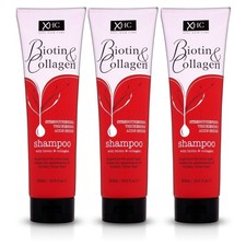 3x Champú Xpel Cuidado del Cabello Biotina y Colágeno 300 ml