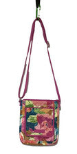Cartera Bandolera Vera Bradley Icónica Mini Hipster RFID Superbloom Floral Rosa