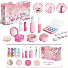 Juego de Maquillaje de Simulación para Niños - Caja de Juego de Belleza No Tóxico Sin Desorden No