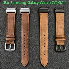 Correa de reloj de cuero de lujo para reloj inteligente unisex 22 cm negra