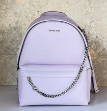 Mochila Michael Kors Slater cadena mediana lila