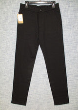 Pantalones de vestir ajustados a cuadros y lisos para hombre estilo 8101 negros 30 W x 32 L