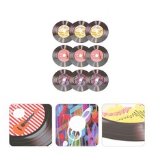 Discos de decoración de discos de adornos interiores de 9 piezas para vinilo decorativo de pared