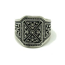 Anillo de Plata de Ley Genuina Sello Sólido 925 Hecho a Mano Calidad Perfecta