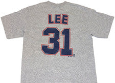 ¡Raro! Camiseta deportiva de béisbol vintage de los Cliff Lee Cleveland Indians de la década de 2000 ¡Nueva! MED
