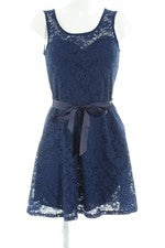 Vestido de encaje Morgan azul oscuro estampado floral talla 38