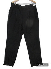 Pantalones de vestir para hombre talla 46S 40W nuevos con etiquetas $150 Vittorio St Angelo negros estilo polietileno A7