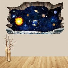 Pegatina de pared 3D para decoración de sala de estar hogar pelar y mural pegatinas extraíbles