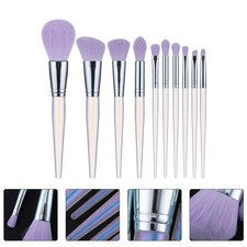 10 piezas brochas de maquillaje herramientas de belleza facial maquillaje de fibra artificial