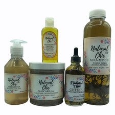 KIT DE CUIDADO DEL CABELLO NATURAL CHIC ELIP 5 PIEZAS JUEGO DE CRECIMIENTO ANTI PÉRDIDA DE CABELLO