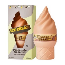 Bruma corporal fragancia mujer 100 ml con aroma afrutado y botella en forma de helado`