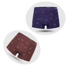 Paquete de 2 calzoncillos boxer modales de algodón transpirables suaves cómodos de moda para hombre