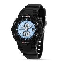 Orologio Sector Ex-09 Uomo Nero Azzurro Digitale Analogico (R3251296005)