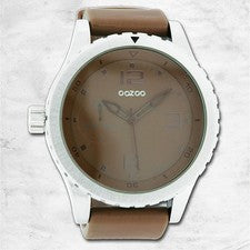 Oozoo Reloj De Pulsera Unisex Serie Vintage Analógico De Cuero Marrón UOC3672A