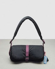 Bolso Dinky Coach Coachtopia CQ859 Loop Puffy Ondulado Nuevo con Etiquetas en Negro