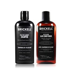 Brickell Men’s Diario Alivio Cuidado del Cabello Rutina, Champú Anticaspa y