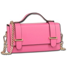 Bolso de mano de mujer Toscanto bolso de cuero rosa fucsia OTT841HP3