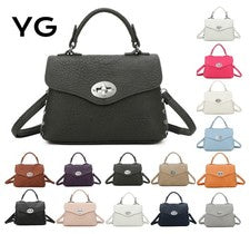 Bolso bandolera con asa de agarre con bloqueo giratorio para damas Bolso de hombro con correa larga