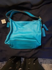 Bolso de hombro Coach Legacy de cuero turquesa para mujer