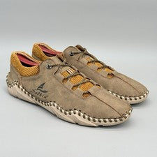 Zapatos para caminar deportivos de cuero Salkin con cordones marrón tostado talla para hombre EU 46 US 11