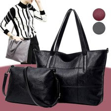 Bolso de Hombro Moda Retro Mamá Bolso Gran Capacidad Mujer Bolso de Mano Negro