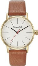 Gigandet Mujer Reloj de Cuarzo Edelstahl Lederband Plata - MINIMALISM G43 -