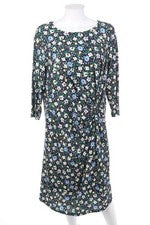walbusch Kleid Midikleid Blumen Print D 46 schwarzblau NEU