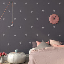Pack de 42x BOHO HEARTS - Vinilo Hogar Dormitorio Guardería Decoración de Pared Calcomanías Adhesivas