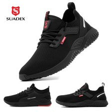 Zapatos de Trabajo Zapatos de Seguridad Hombre Deportivos Zapatos con Tapa de Acero Transpirables