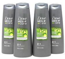 Champú y acondicionador 2 en 1 Dove MEN + Care, fresco y limpio paquete de 4 oz