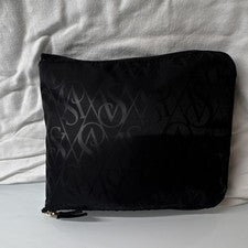 Bolso de Mano Victoria's Secret Logo Weekender Negro Rosa Forro Cremallera con Bolsa