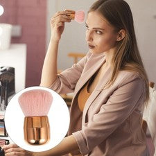 Pinceles de mango corto de 1 pieza - utiliza pinceles de maquillaje herramientas de belleza (rosa)