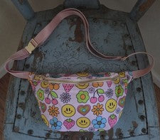 🍒😃🍓NUEVO Bolso Cinturón/Riñonera para Mujer Bananacrush Estilo Retro Patrón 🌼🍒😃🍓