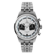 YEMA Rallygraf Alpine Cronografo Acciaio Ibrido Meccanico Quarzo Orologio Uomo