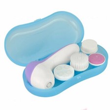 Limpiador facial eléctrico 4 en 1 para el cuidado de la piel juego de cepillo de limpieza de poros faciales