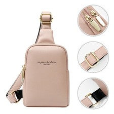 1 pieza Bolso de PU Bolso de Cintura de Moda para Mujeres Niñas () Bolso de Pecho