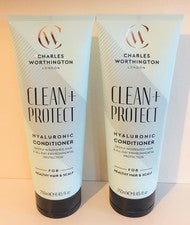 Acondicionador hialurónico para cuero cabelludo Charles Worthington Clean & Protect 250 ml x 2