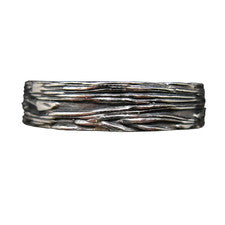 Anillo de plata de ley 925 hecho a mano banda estructura diseño 5,5 mm hombre mujer