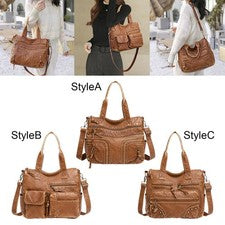 Bolso de mano casual para mujer niña muerto viaje cuero PU vacaciones Crossbody