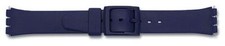 Relojes Swatch PVC correa con enfoque especial negro 17 mm azul oscuro 17 mm NUEVO