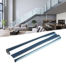 Pegatina de pared reflectante tipo espejo 200 cm x 60 cm lámina PET para baños