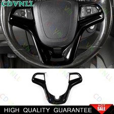 For Chevy Malibu 13-2015 Bright Black Steering Wheel Border Strip Cover Trim 1*