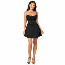 Vestido Kutumai Para Mujer Grande Negro Sin Mangas Espalda Sin Espalda Sexy Fiesta Mini Y2K Glamour
