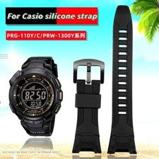 Correa de reloj de silicona para Casio PROTREK serie PRG110Y PRG-110C PRW-1300Y PRW-1500Y