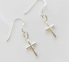 Pendientes colgantes pequeños de plata de ley 925 hechos a mano para mujer regalo de Navidad