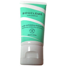 Champú exfoliante para cuero cabelludo Boucleme tamaño de viaje rizo cuidado del cabello energía vegetal nuevo