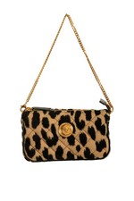 Mini bolso de hombro acolchado Medusa dorado 100 % lana Versace para mujer