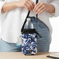 Portabotellas de Agua Vera Bradley Reactive Nuevo con Etiquetas Island Tie-Dye Ligero Playa